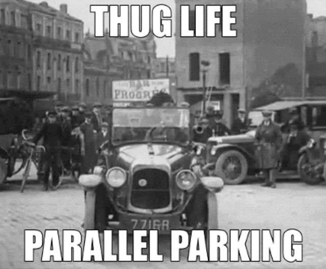 Thug Life Car Parallel Parking GIF - Thug Life Car Parallel Parking GIFs