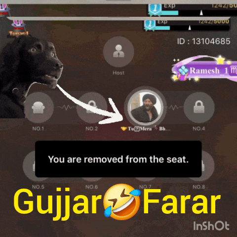 a screen shot of a video game with the words you are removed from the seat on it