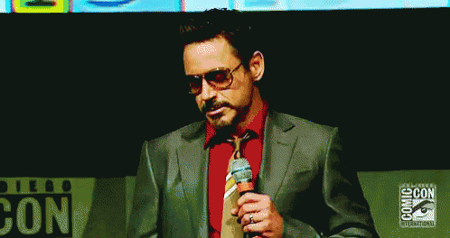 Robert Downey Jr. GIF - Robert Downey Jr Comic Con GIFs