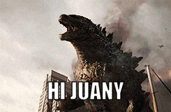 a picture of a monster that says hi juany