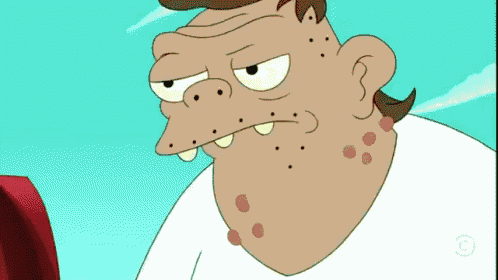 a cartoon character is pointing at something with a target logo behind him