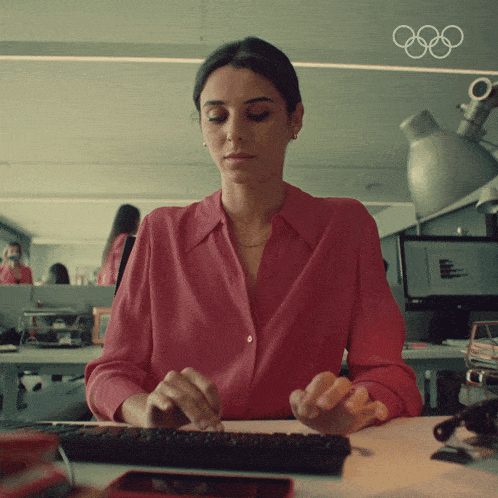 Typing Away Olympics GIF - Typing Away Olympics Busy At Work GIFs