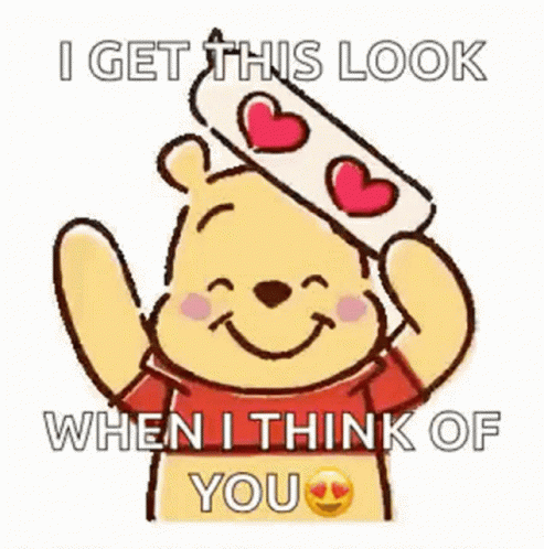 I Get This Look When I Think Of You GIF - I Get This Look When I Think Of You Pooh Bear GIFs