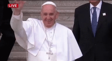 Pope Francis Wave GIF - Pope Francis Wave GIFs
