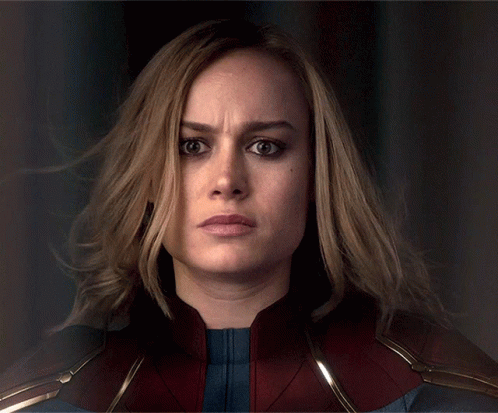 Captain Marvel Brie Larson GIF - Captain Marvel Brie Larson Glaring GIFs