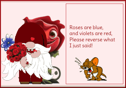 Gnome Roses Are Red Violets Are Blue Poems GIF - Gnome Roses Are Red Violets Are Blue Poems Valentine'S Day GIFs