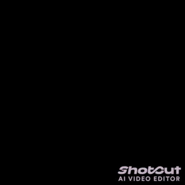 a shotcut ai video editor is shown with a flame in the background
