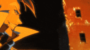 a close up of a cartoon character 's face with a red background