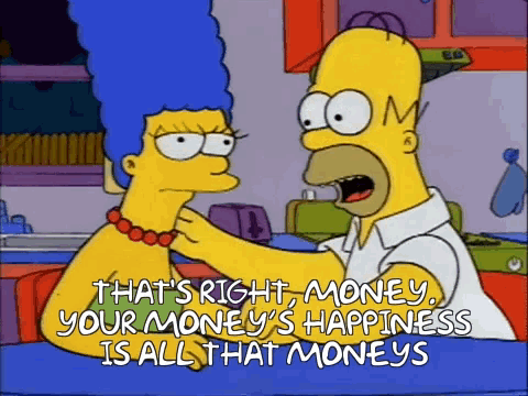 Simpsons Money GIF - Simpsons Money Happiness GIFs