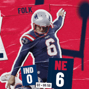 a football player with the number 6 on a red background