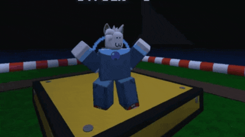 a cartoon character is sitting on a box with streak 3 written above him