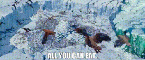 Happy Feet Two Skuas GIF - Happy Feet Two Skuas All You Can Eat GIFs