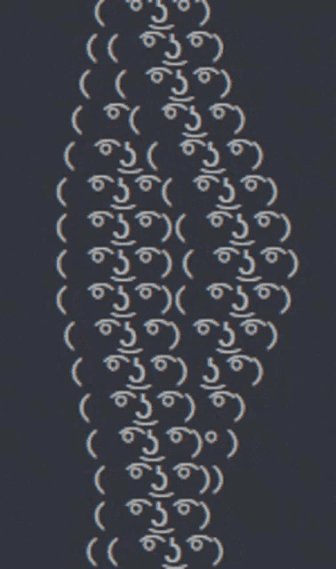 a black background with a pattern of smiley faces on it