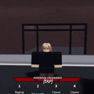 a roblox character is standing in front of a red light
