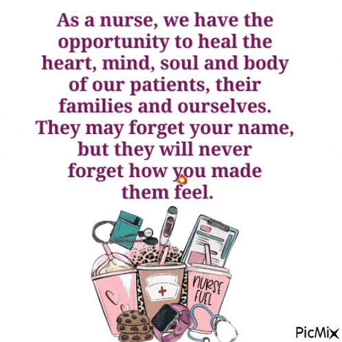 a picture of a nurse with a quote that says nurse fuel