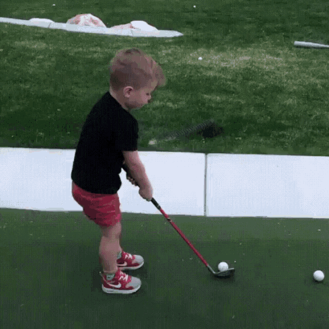Golf Kid GIF - Golf Kid Swing GIFs
