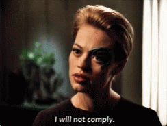 Seven Of Nine I Will Not Comply GIF - Seven Of Nine I Will Not Comply Voyager GIFs