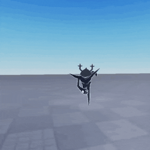 it is a silhouette of a bird with wings flying in the air .