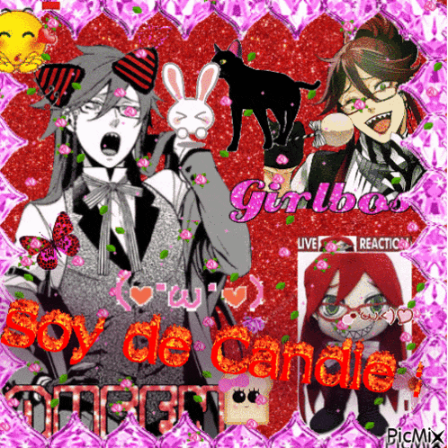 a picture of a boy and a girl with the words boy de candle at the bottom