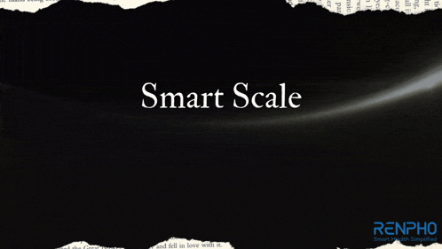 a black background with the words smart scale in white
