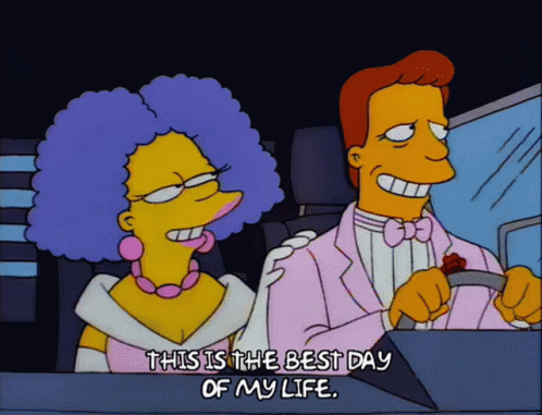 Best Day Of My Life The Simpsons GIF - Best Day Of My Life The Simpsons Waving GIFs