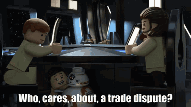 Lego Star Wars Trade Dispute GIF