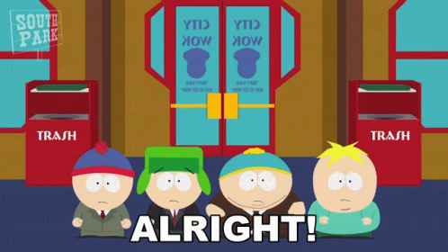 Alright Butters Stotch GIF - Alright Butters Stotch Stan Marsh GIFs