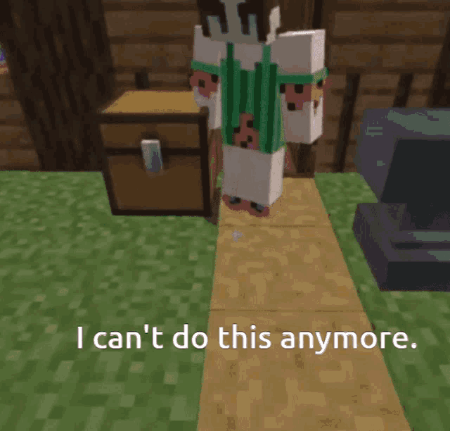 a screenshot of a video game with the words i can t do this anymore