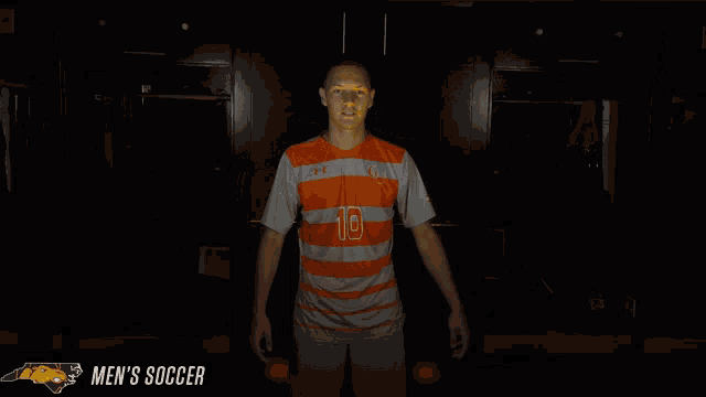 a soccer player with the number 10 on their jersey