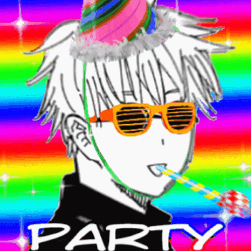 Anime Party Rainbow GIF - Anime Party Rainbow GIFs