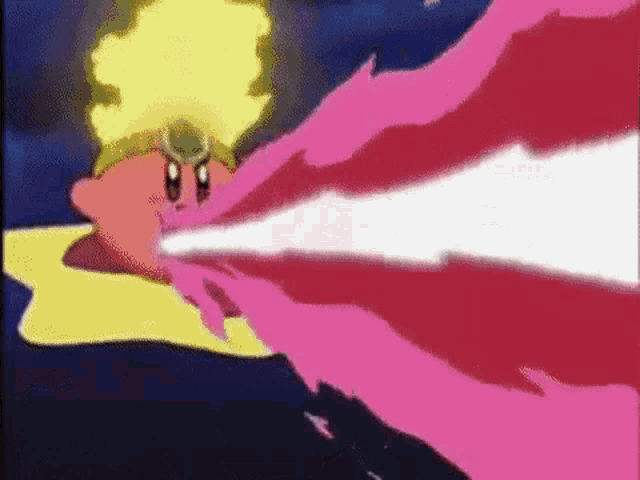 Kirby Right Back At Ya Pink Alien Hero GIF - Kirby Right Back At Ya Pink Alien Hero Planet Popstar GIFs