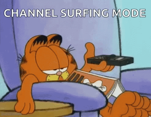 Garfield Channel Surfing Mode GIF - Garfield Channel Surfing Mode Cat GIFs
