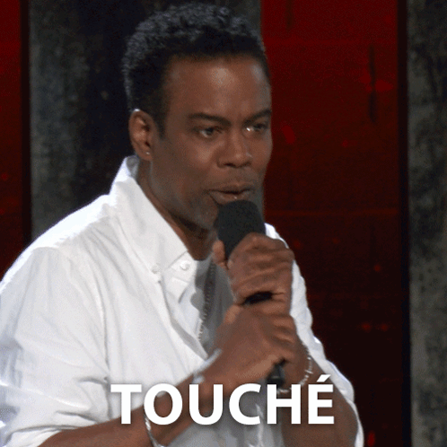 Touché Chris Rock GIF - Touché Chris Rock Chris Rock Selective Outrage GIFs