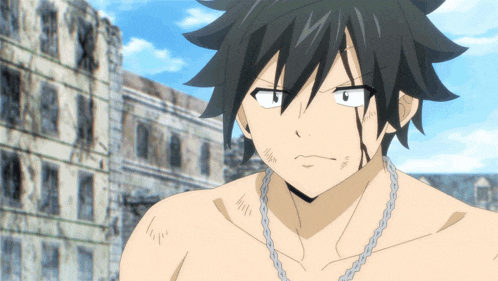 a man with a chain around his neck is looking at something