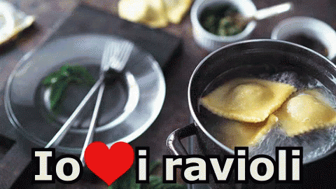 Ravioli Pasta Mangiare Cibo Italiano GIF - Ravioli Pasta Eat GIFs