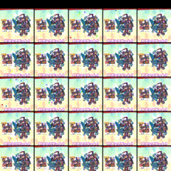 a grid of squares with a pattern of flowers on them and the word mexico on the bottom right corner