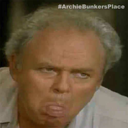 Bleh Archie Bunker GIF - Bleh Archie Bunker Archie Bunkers Place GIFs