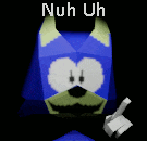 a picture of a cartoon character with the words nuh uh above it