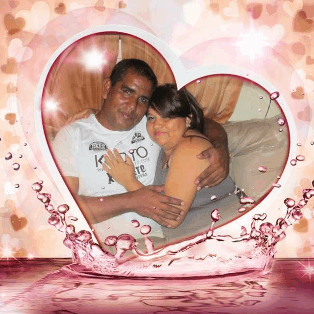 a picture of a man and woman in a heart shaped frame that says kyoto