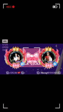 a picture of a heart with two frames and the word rec on the bottom