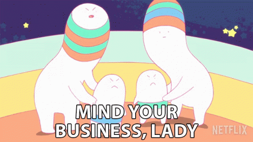 Mind Your Business Lady Bee And Puppycat GIF - Mind Your Business Lady Bee And Puppycat Just Mind Your Own Business GIFs