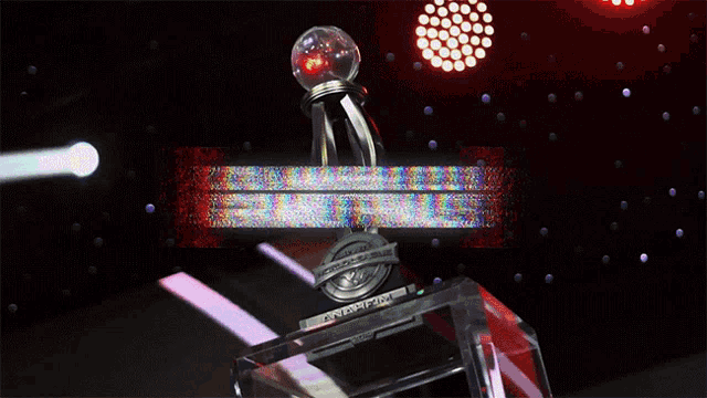 a trophy with the words cwl anaheim 2019 grand finals
