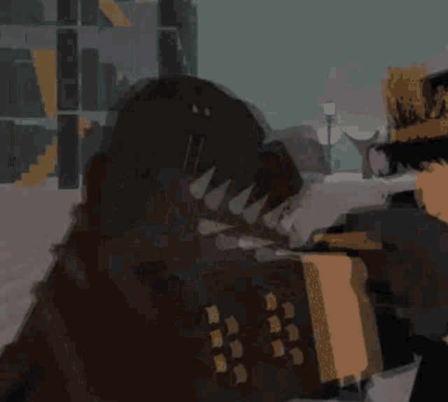 a couple of people are standing next to each other in a room .