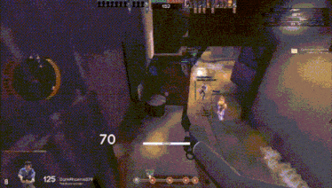 a screenshot of a video game with the number 70 on the bottom