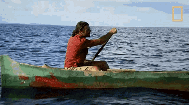 Rowing Hazen Audel GIF - Rowing Hazen Audel Primal Survivor GIFs