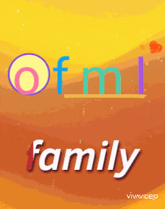the word family is on a yellow and brown background