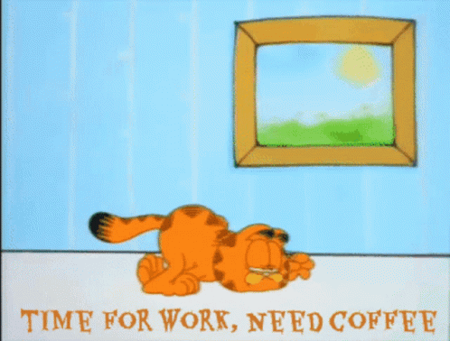Garfield Morning GIF - Garfield Morning Coffee GIFs