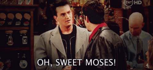 Friends Chandler GIF - Friends Chandler Oh Sweet Moses GIFs