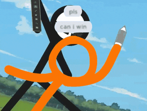a drawing of a pencil and pliers with the words can i win