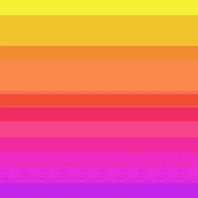 a rainbow of yellow , orange , purple and pink stripes on a white background .